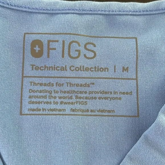 FIGS Women Ceil Blue Catarina(M)/Zamora(L) Set - Picture 3 of 7